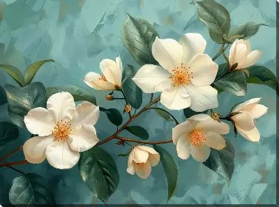 Картина маслом Магнолия №176