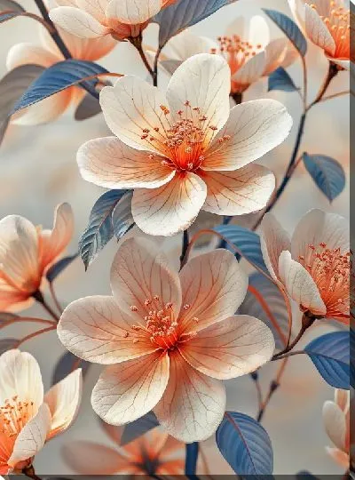 Картина маслом Магнолия №177