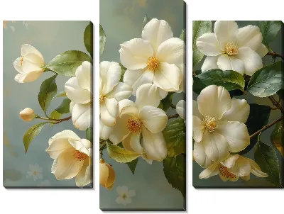 Модульная картина Магнолия №180