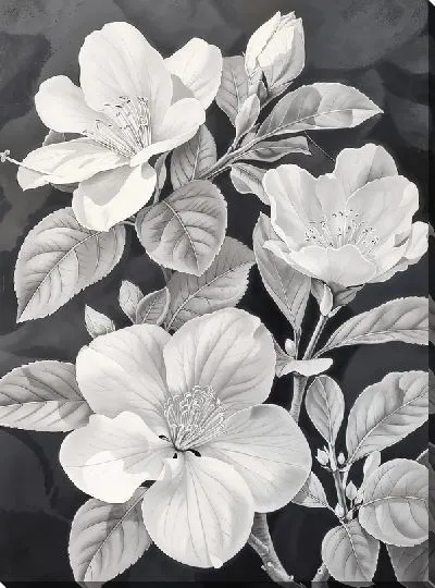 Картина маслом Магнолия №184