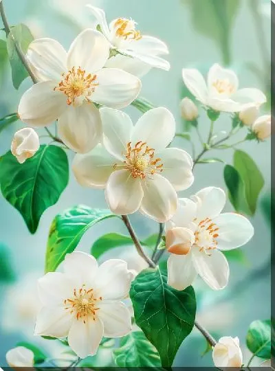 Картина маслом Магнолия №186