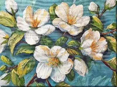 Картина маслом Магнолия №195