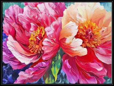 Картина Пионы №406