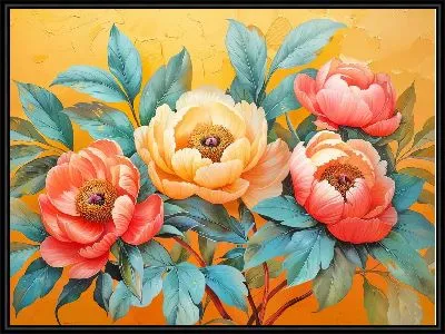 Картина Пионы №416