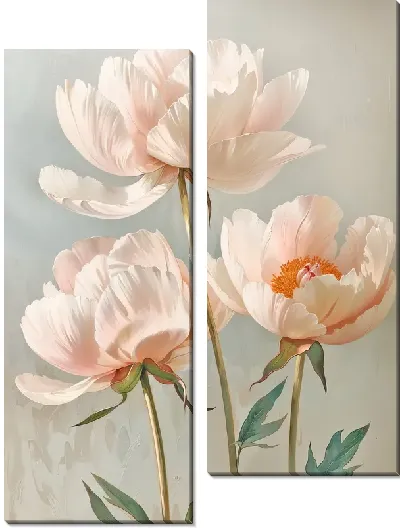 Модульная картина Пионы №417