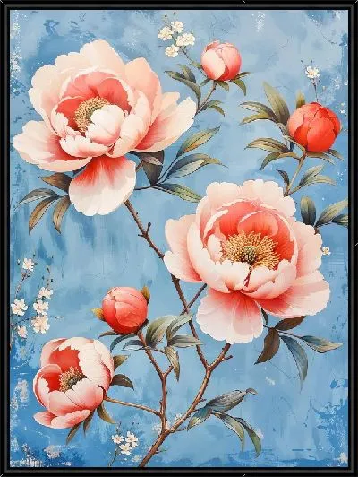 Картина Пионы №424