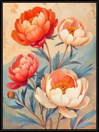 Картина Пионы №428