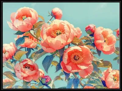 Картина Пионы №435