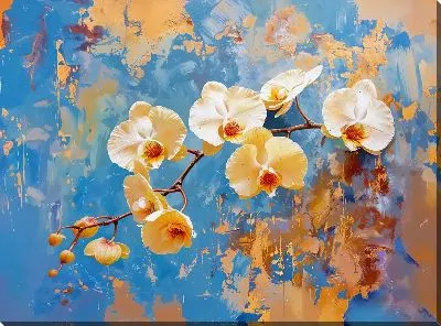 Картина маслом Орхидеи №101