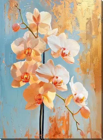 Картина маслом Орхидеи №107