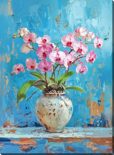 Картина маслом Орхидеи №109