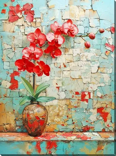 Картина маслом Орхидеи №110