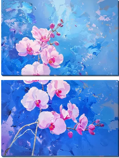 Модульная картина Орхидеи №114