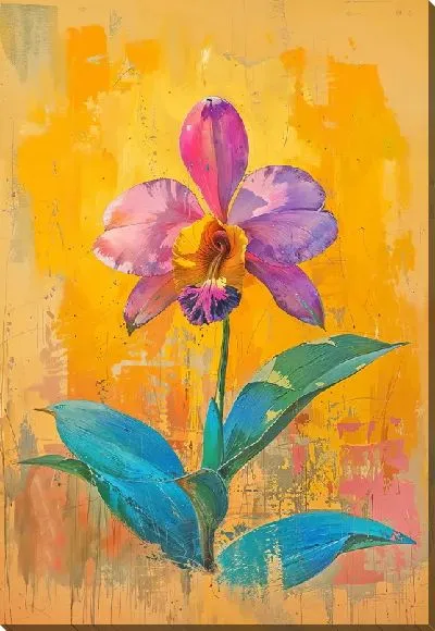 Картина маслом Орхидеи №120