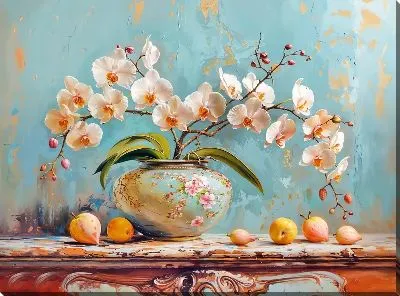 Картина маслом Орхидеи №125