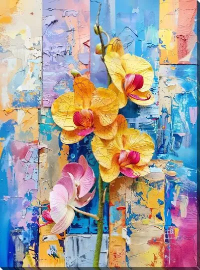 Картина маслом Орхидеи №126