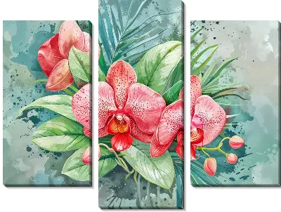 Модульная картина Орхидеи №128
