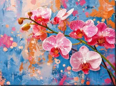 Картина маслом Орхидеи №131