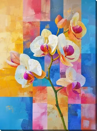Картина маслом Орхидеи №138