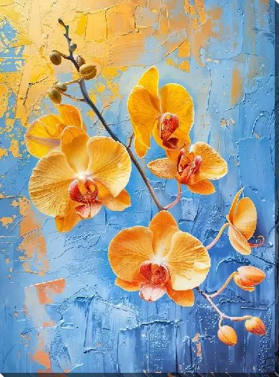 Картина маслом Орхидеи №143