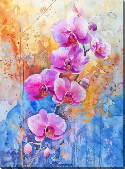 Картина маслом Орхидеи №148