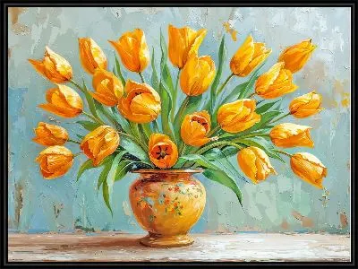 Картина Цветочный букет в вазе №115