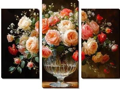 Цветочный букет в вазе №135