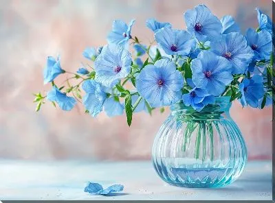 Картина маслом Букет цветов в вазе №406