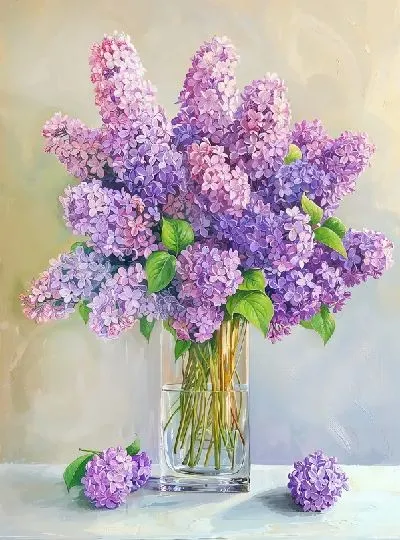 Плакат Букет цветов в вазе №436