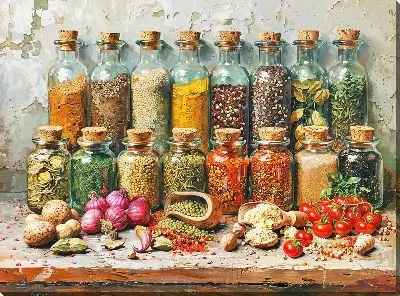 Картина маслом Специи №131