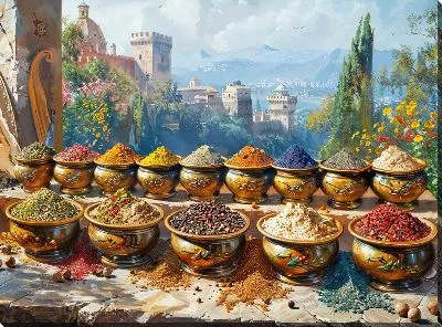 Картина маслом Специи №141