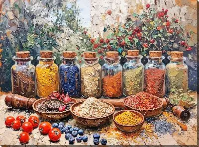Картина маслом Специи №181