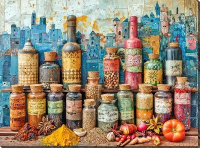Картина маслом Специи №211