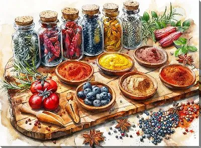 Картина маслом Специи №28