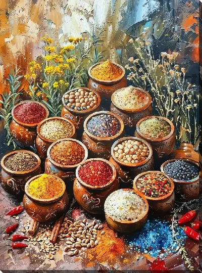 Картина маслом Специи №32