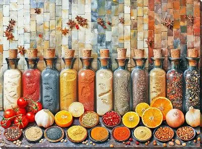 Картина маслом Специи №34
