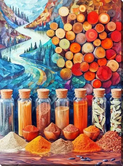 Картина маслом Специи №43
