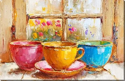 Картина маслом Посуда №1