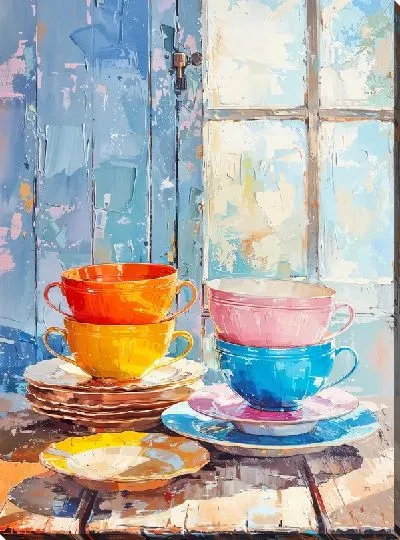 Картина маслом Посуда №8