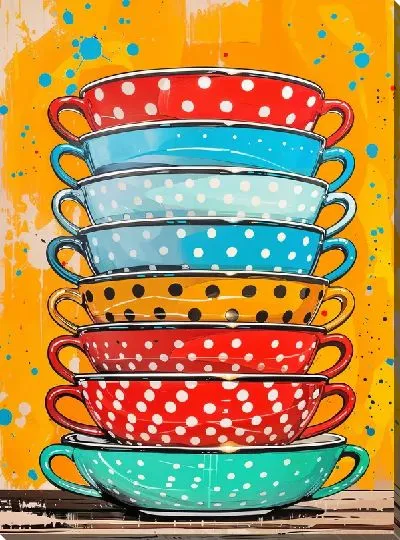 Картина маслом Посуда №12