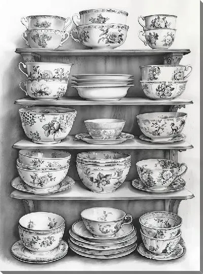 Картина маслом Посуда №13