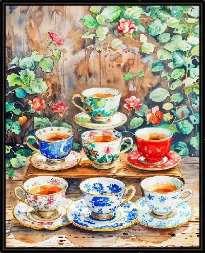 Картина Чашки с чаем №17