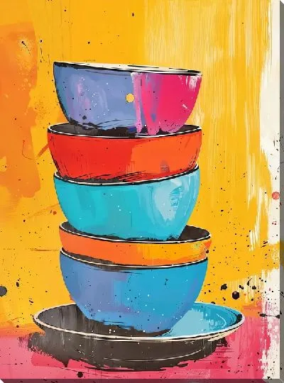 Картина маслом Посуда №21