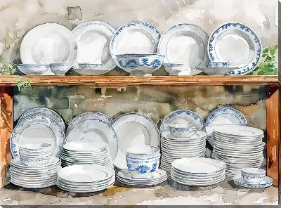 Картина маслом Посуда №22