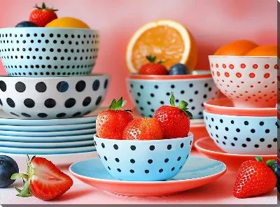 Постер Посуда и клубника №30
