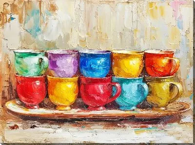 Картина маслом Посуда №34