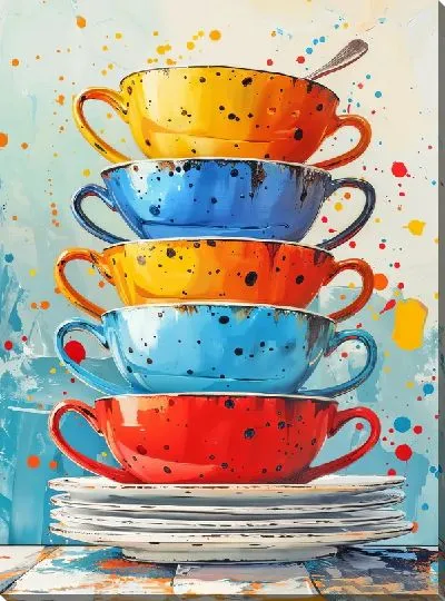 Картина маслом Посуда №38