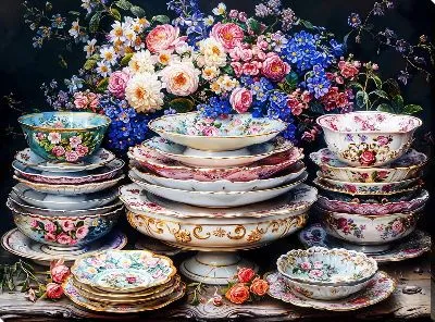 Картина маслом Посуда №44