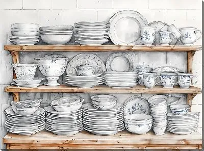 Картина маслом Посуда №48