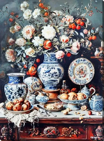 Картина маслом Посуда №51